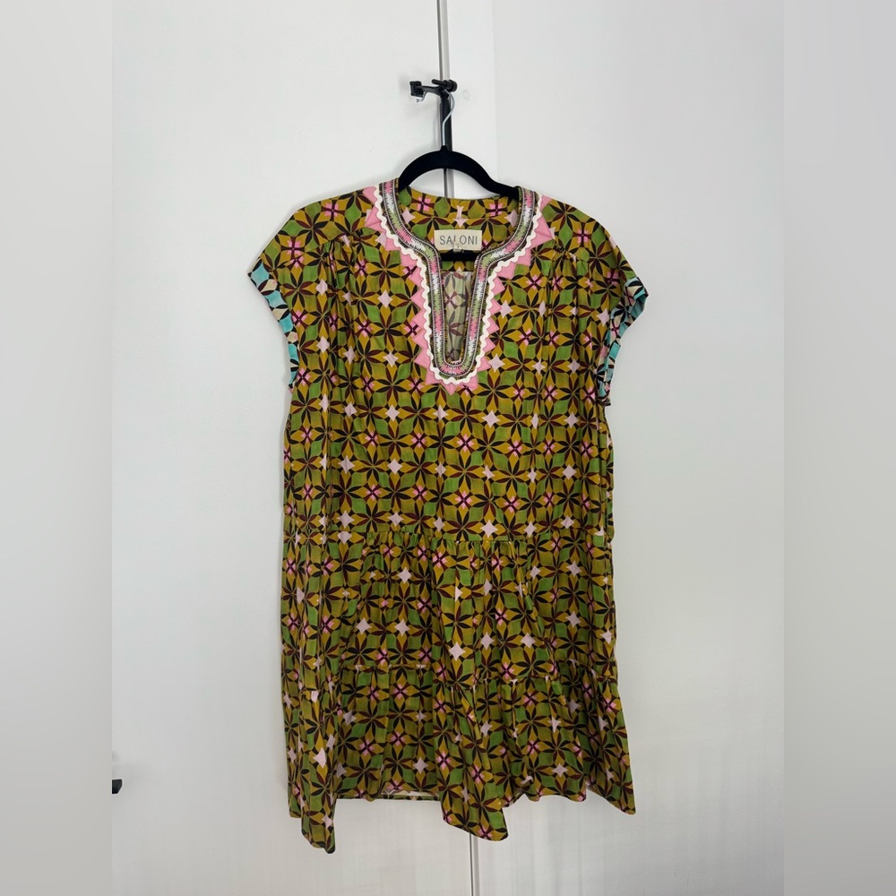 Saloni Geometric Pattern Dress